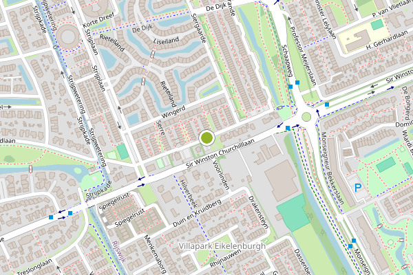 Ambulance-melding op Serre, Rijswijk op 1 juni, kaart-overzicht