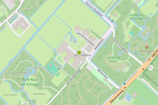Ambulance-melding op Van Ommerenpark, Wassenaar op 1 juni, kaart-overzicht