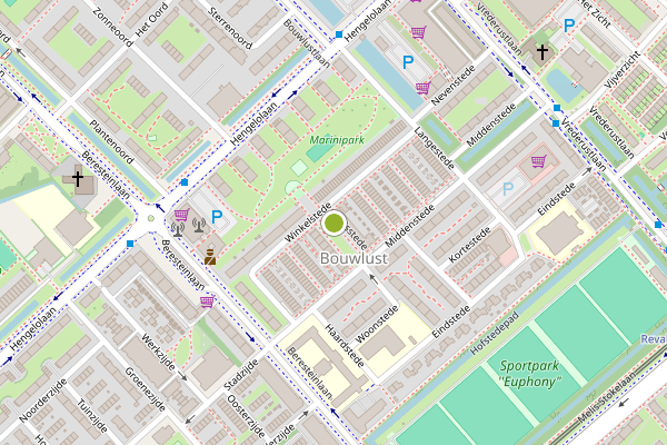 Ambulance-melding op Huisstede, Den Haag op 1 juni, kaart-overzicht