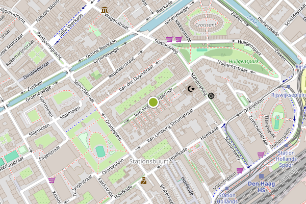 Ambulance-melding op Van Hogendorpstraat, Den Haag op 1 juni, kaart-overzicht