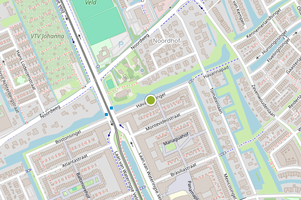 Ambulance-melding op Havannasingel, Den Haag op 1 juni, kaart-overzicht