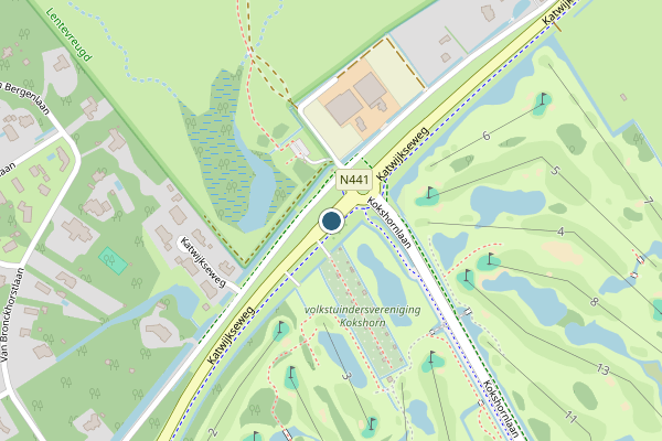 Politie-melding op Katwijkseweg, Wassenaar op 1 juni, kaart-overzicht