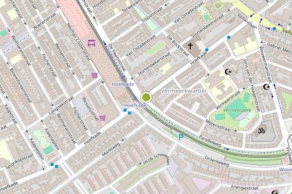 Ambulance-melding op Hoefkade, Den Haag op 1 juni, kaart-overzicht