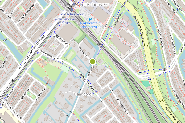 Ambulance-melding op Veenweg, Den Haag op 1 juni, kaart-overzicht