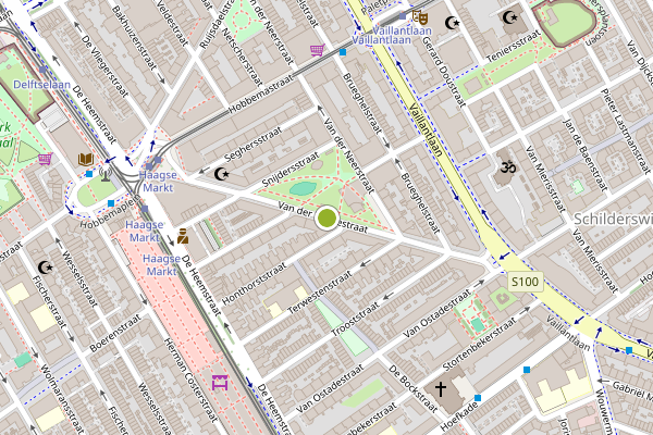 Ambulance-melding op Van der Vennestraat, Den Haag op 1 juni, kaart-overzicht