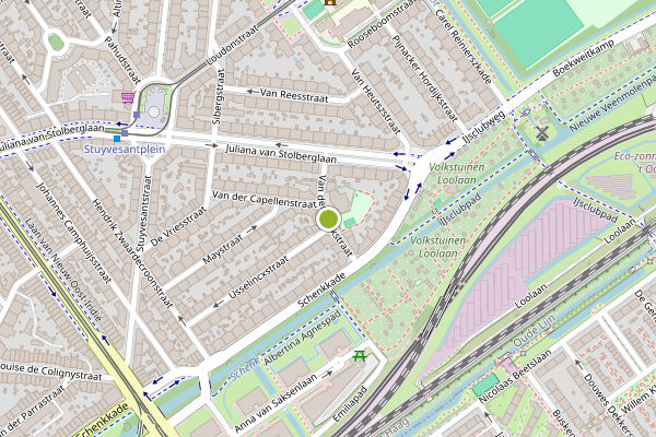 Ambulance-melding op Van der Wyckstraat, Den Haag op 1 juni, kaart-overzicht
