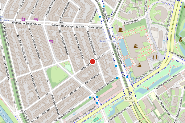 Brandweer-melding op Antonie Heinsiusstraat, Den Haag op 1 juni, kaart-overzicht
