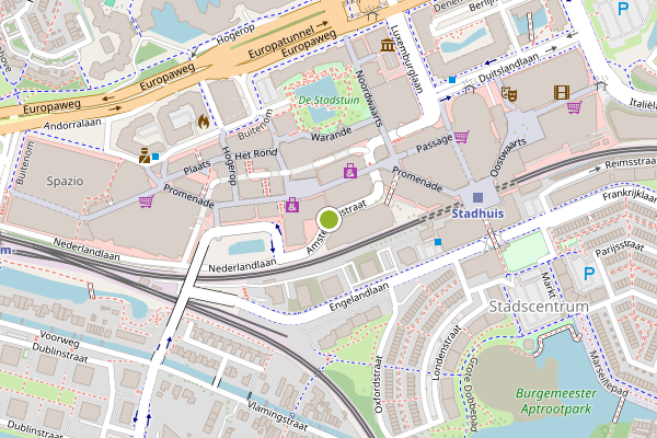 Ambulance-melding op Amsterdamstraat, Zoetermeer op 1 juni, kaart-overzicht