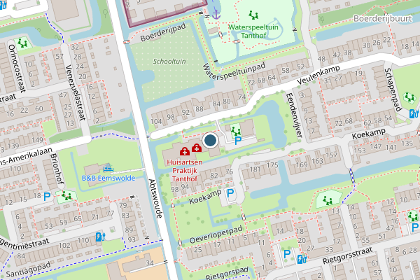 Politie-melding op Busbaan Tanthof, Delft op 1 juni, kaart-overzicht