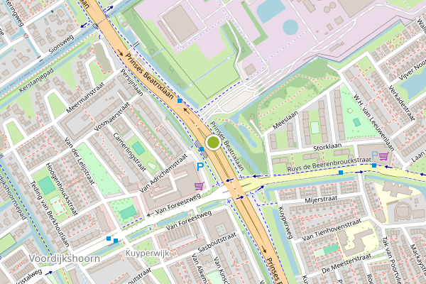 Ambulance-melding op Prinses Beatrixlaan, Delft op 1 juni, kaart-overzicht