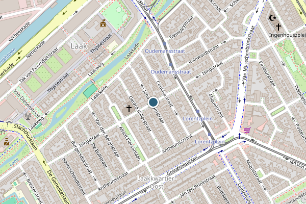 Politie-melding op Isingstraat, Den Haag op 1 juni, kaart-overzicht
