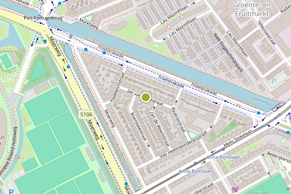 Ambulance-melding op Jan van Rodestraat, Den Haag op 1 juni, kaart-overzicht