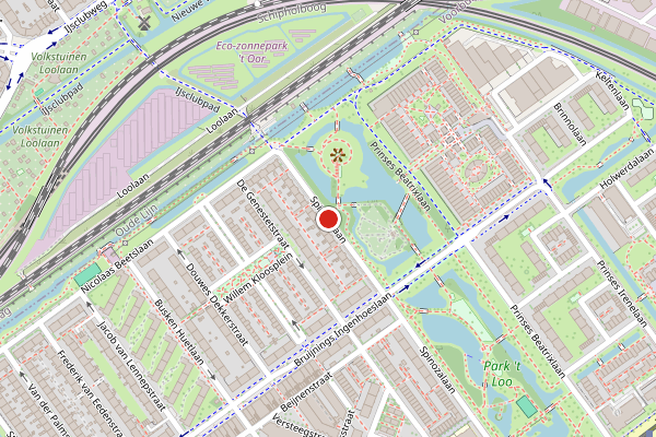 Brandweer-melding op Spinozalaan, Voorburg op 1 juni, kaart-overzicht