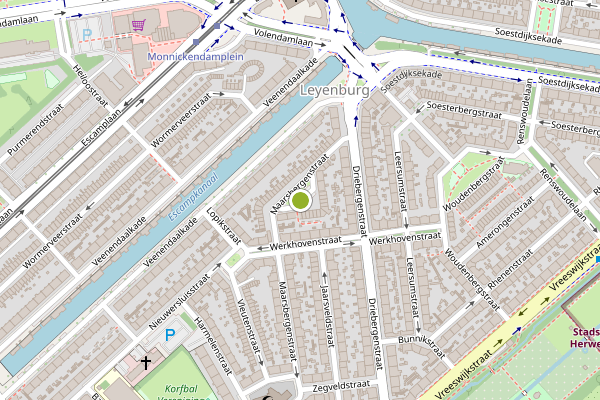Ambulance-melding op Maarsbergenstraat, Den Haag op 2 juni, kaart-overzicht