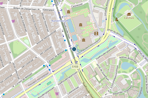 Politie-melding op Stadhouderslaan, Den Haag op 2 juni, kaart-overzicht