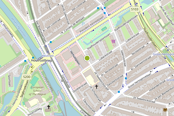 Ambulance-melding op 2e Sweelinckstraat, Den Haag op 2 juni, kaart-overzicht