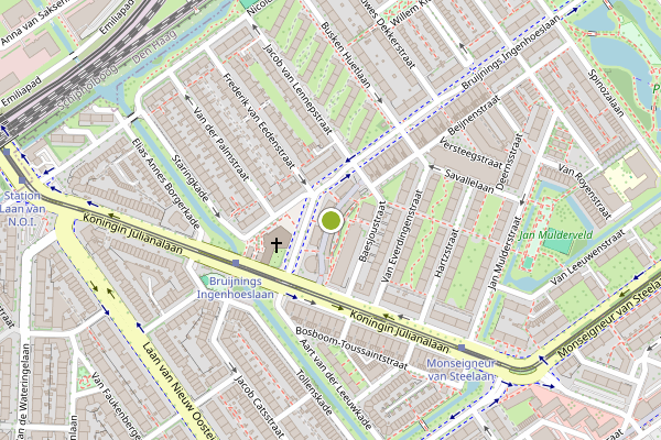 Ambulance-melding op Balen van Andelplein, Voorburg op 2 juni, kaart-overzicht