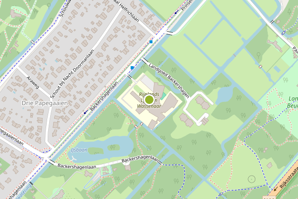 Ambulance-melding op Backershagenlaan, Wassenaar op 2 juni, kaart-overzicht