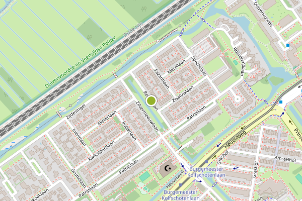 Ambulance-melding op Reigerlaan, Leidschendam op 2 juni, kaart-overzicht