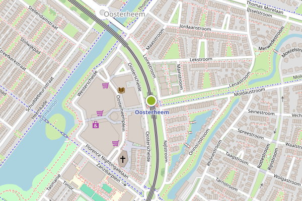 Ambulance-melding op Oosterheemplein, Zoetermeer op 2 juni, kaart-overzicht