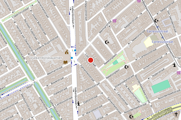 Brandweer-melding op Celsiusstraat, Den Haag op 2 juni, kaart-overzicht