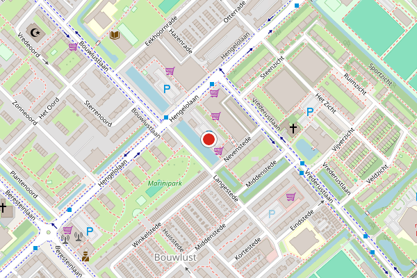 Brandweer-melding op De Stede, Den Haag op 2 juni, kaart-overzicht