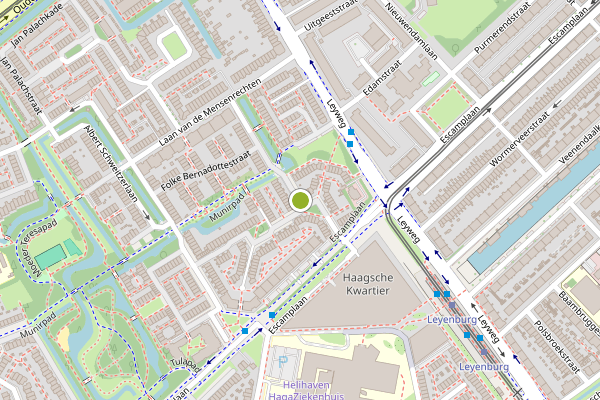 Ambulance-melding op Martin Luther Kinglaan, Den Haag op 2 juni, kaart-overzicht