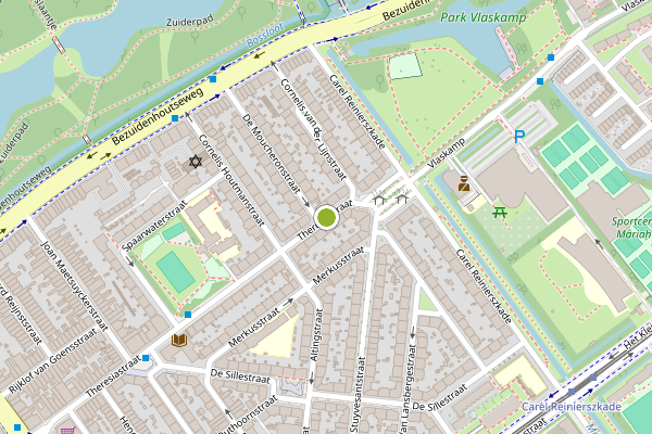 Ambulance-melding op Theresiastraat, Den Haag op 2 juni, kaart-overzicht