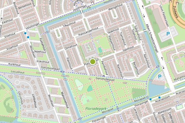 Ambulance-melding op Plataanhout, Zoetermeer op 2 juni, kaart-overzicht