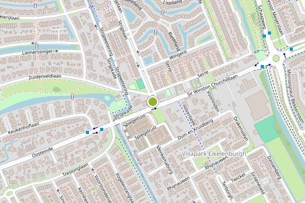 Ambulance-melding op Strijplaan, Rijswijk op 3 juni, kaart-overzicht