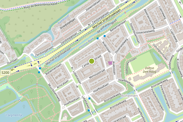 Ambulance-melding op Campanulastraat, Den Haag op 3 juni, kaart-overzicht