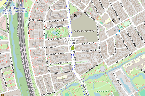 Ambulance-melding op Alberdingk Thijmstraat, Den Haag op 3 juni, kaart-overzicht