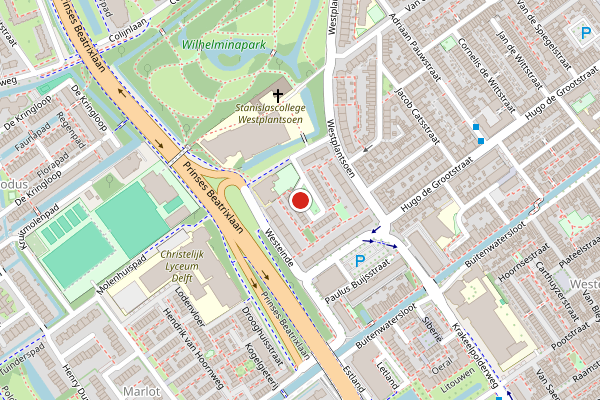 Brandweer-melding op Jacob Gilleshof, Delft op 2 juni, kaart-overzicht