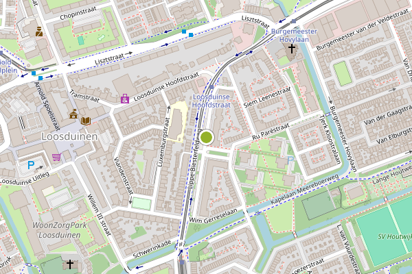 Ambulance-melding op Lippe-Biesterfeldweg, Den Haag op 3 juni, kaart-overzicht