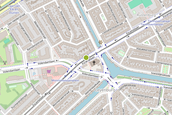 Ambulance-melding op Escamplaan, Den Haag op 3 juni, kaart-overzicht