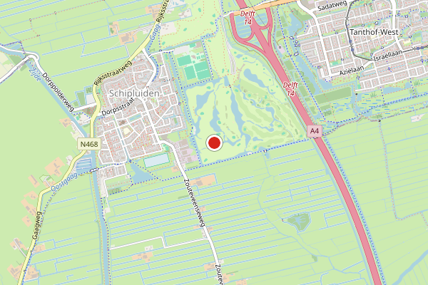 Brandweer-melding op Schipluiden op 3 juni, kaart-overzicht