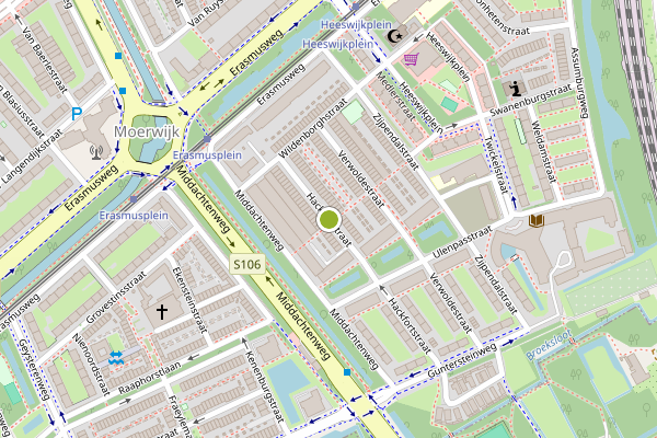 Ambulance-melding op Hackfortstraat, Den Haag op 3 juni, kaart-overzicht