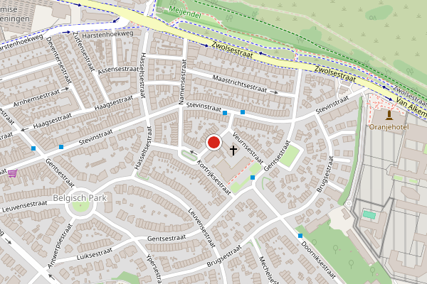 Brandweer-melding op Duinkerksestraat, Den Haag op 4 juni, kaart-overzicht