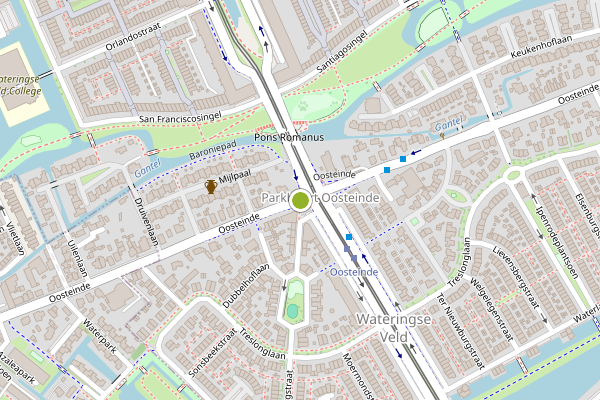 Ambulance-melding op Oosteinde, Den Haag op 4 juni, kaart-overzicht