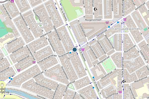 Politie-melding op Terletstraat, Den Haag op 4 juni, kaart-overzicht