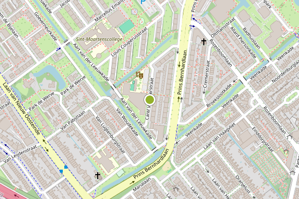 Ambulance-melding op Carel Vosmaerstraat, Voorburg op 3 juni, kaart-overzicht