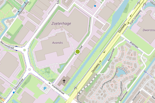 Ambulance-melding op Wattstraat, Zoetermeer op 4 juni, kaart-overzicht
