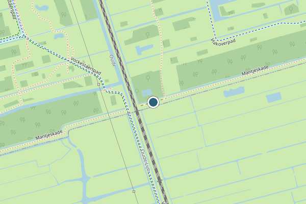 Politie-melding op Mantjeskade, Delft op 4 juni, kaart-overzicht