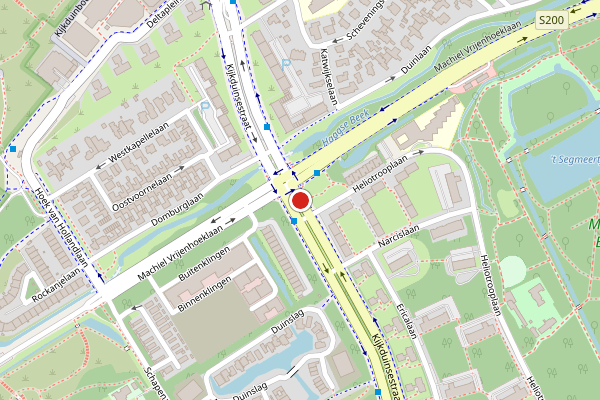 Brandweer-melding op Kijkduinsestraat, Den Haag op 4 juni, kaart-overzicht