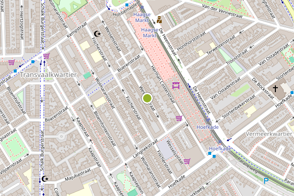 Ambulance-melding op Wesselsstraat, Den Haag op 4 juni, kaart-overzicht
