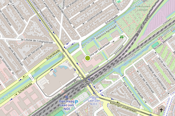 Ambulance-melding op Anna van Saksenlaan, Den Haag op 4 juni, kaart-overzicht