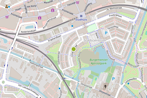 Ambulance-melding op Londenstraat, Zoetermeer op 4 juni, kaart-overzicht