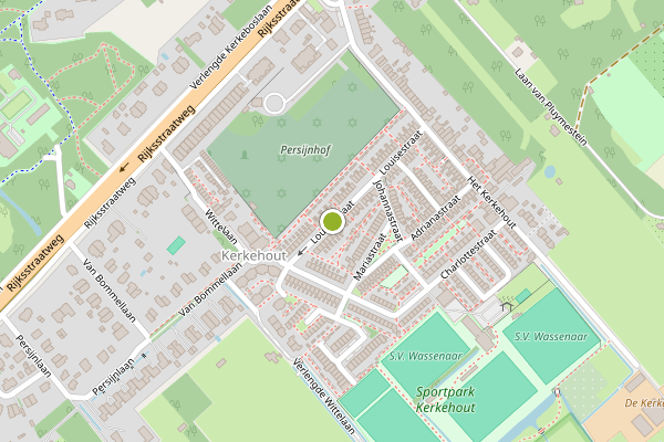 Ambulance-melding op Louisestraat, Wassenaar op 4 juni, kaart-overzicht