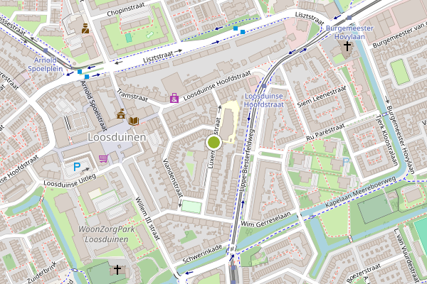 Ambulance-melding op Luxemburgstraat, Den Haag op 4 juni, kaart-overzicht