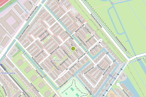 Ambulance-melding op Roeibaan, Den Haag op 4 juni, kaart-overzicht